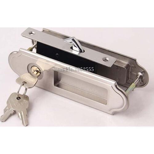 High Quality Security Door Locks Mortise Locks Sliding Door Lock Interior Door Lock Zinc Alloy with 3 Brass Keys Latch K117