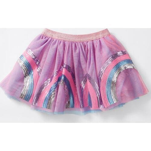 Infant Rainbow Tutu Baby Girls Skirt Mini Sequins Rainbow Purple Balls Girls Skirts Princess Party Ballet Dance Skirt Baby Skirt