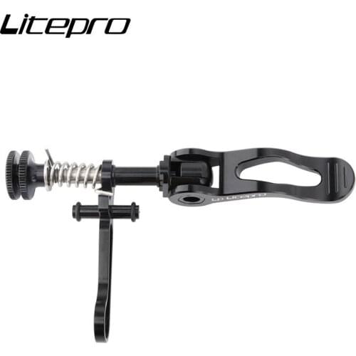 36G LITERPO 4 colors Iamok CNC Bicycle Seat Post Clamp Folding Hook Ti + Aluminum Alloy For Brompton Seatpost Bike Part