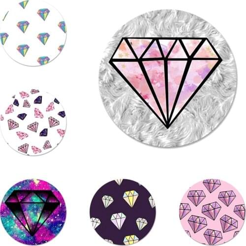 Diamond Icons Pins Badge Decoration Brooches Metal Badges For Clothes Backpack Decoration 58mm