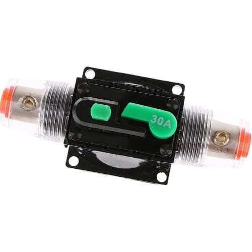 2pcs 30 Amp Manual Reset Circuit Breaker Switch 12V 24V Car SUV Marine Boat