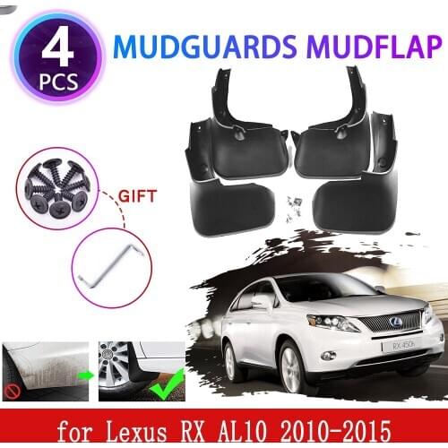 4PCS for Lexus RX AL10 RX270 RX300 RX350 RX400h 2010~2015 Mudguards Mudflaps Fender Mud Flap Splash Mud Guards Car Accessories