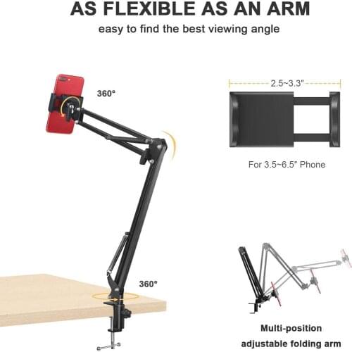 Mobile Phone Accessories Holder Webcam Stand Strong Flexible Camera Mount With Phone Holders Phone Holder Stand