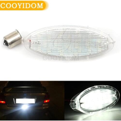1Pcs For Opel 2003 Vauxhall Astra F Corsa B Vectra Canbus No Error Auto Accessories 24LED License Plate Light Number Plate Lamp