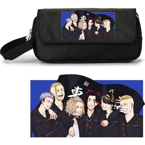 Anime Tokyo Revengers Zipper Pen Bag Pencil Case Cosplay Student Storage Bag School Supplies Stationery Box Xmas Gift Prop