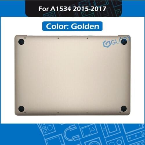 Golden Bottom Case For Macbook Retina 12" A1534 Lower Cover Bottom shell Replacement Early 2015 Early 2016 Mid 2017