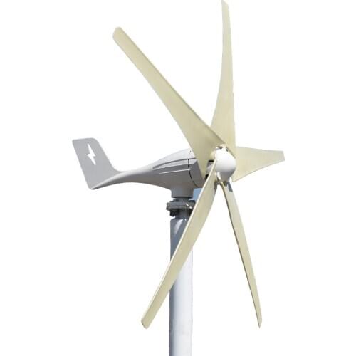 600W 48V horizontal wind turbine power generator for home use with MPPT(boost) controller