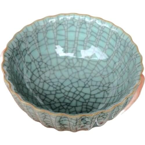 Chinese old Cracked glaze guan Offcial kiln Porcelain bowl