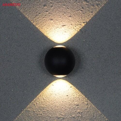 Round aluminium Outdoor waterproof IP65 COB 3W6W12W LED porch corridor light aisle ceiling lamp & wall lamp fixture