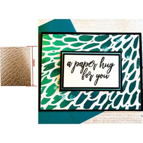 Feathers Cover Plate Metal Hot Foil Plates for DIY Scrapbooking Letterpress Embossing Paper Cards Making Craft Supplies New 2019