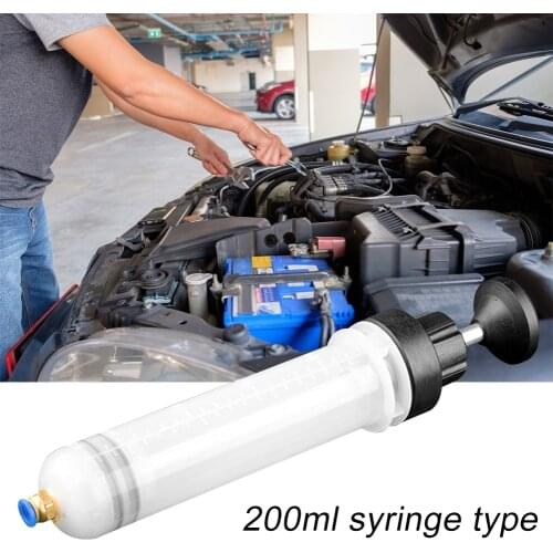 200cc Car Oil Fluid Extractor Filling Syringe Delivery Extraction Bottle Manual Pumping ATV Boat Fluid Transfer Hand Pump Tools