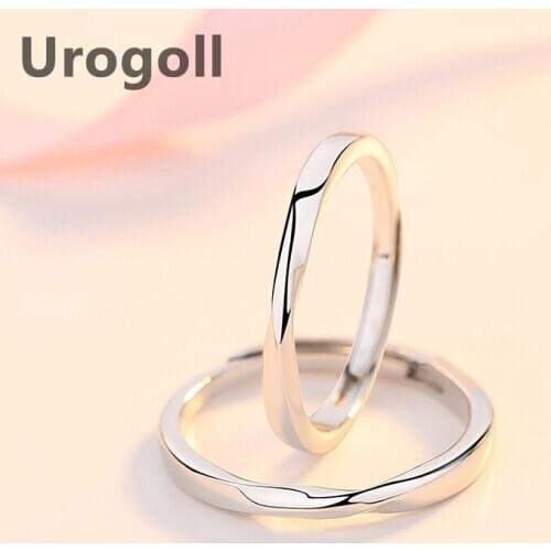 Trendy Ring For Women Men Real 925 Sterling Silver Rings Wedding Bride Zirconium Drill Couple Jewelry Ring Valentine Gift
