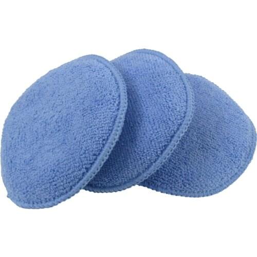 5pcs Soft Microfiber Foam Sponge Clean Buffer Car Cleaning Applicator Car Wax Sponge Dust Remove Auto Care Polishing Pad