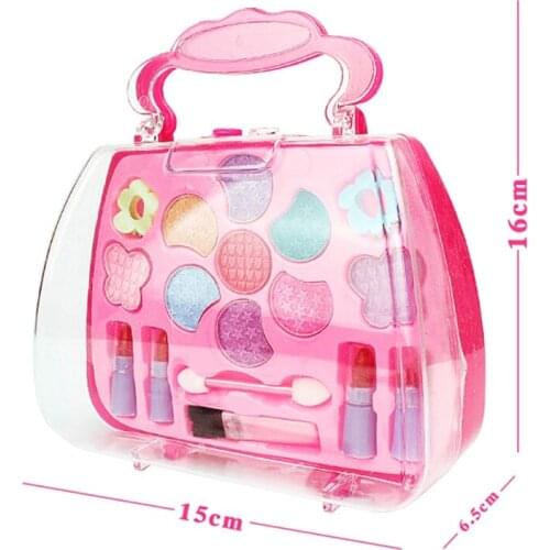 Q0KB Girls Make Up Game Toy Set Plastic Miniature Pretend Play Box Funny Lovely Gifts