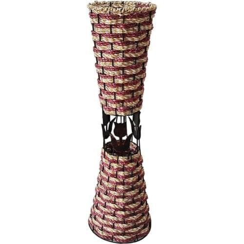 55cm New Artificial Flowers Wrought Iron Rattan Vases Country Style Flower Arrangement Vase Wedding Hotel DIY Home Decoration