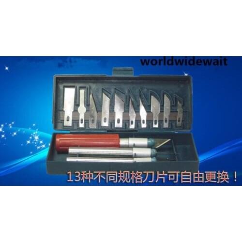 13pcs Carve Knife Knives For Model Making & Paper-cut & Circuit Board Repair