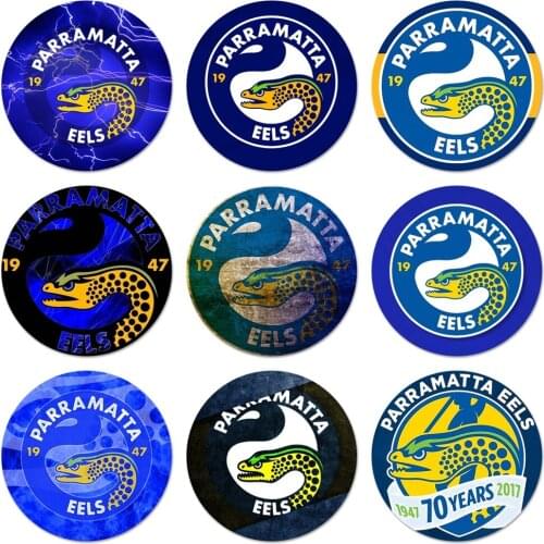 Parramatta eels Australian rugby Icons Pins Badge Decoration Brooches Metal Badges For Clothes Backpack Decoration 58mm