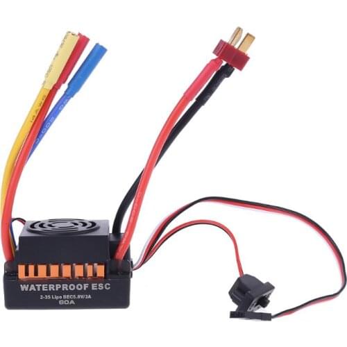 Waterproof 45A 60A 80A 120A Brushless ESC Electric Speed Controller Dust-proof for 1/8 1/10 1/12 RC Car Crawler RC Boat Part
