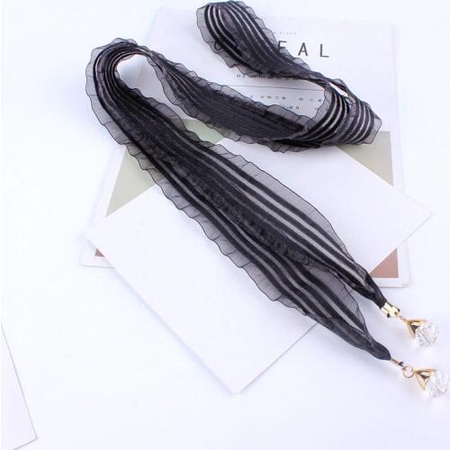 Fashion women wide belt silk scarf cummerbunds for dresses skirt female string fringe waist rope black
