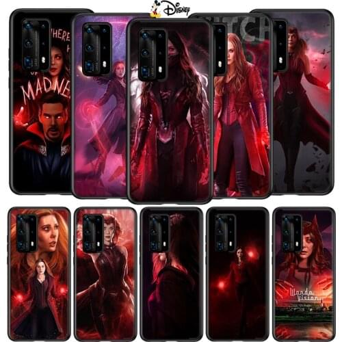 Silicone Cover The Avengers Wanda Maximoff For Huawei P40 P30 P20 P10 P9 P8 Pro Lite E Plus mini Pro 5G 2017 2019 Phone Case
