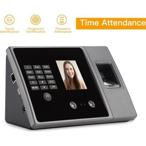 Biometric Attendance System Biometric Intelligent Face Time Attendance Recognition Time Clock USB/Ethernet Employee Recorder