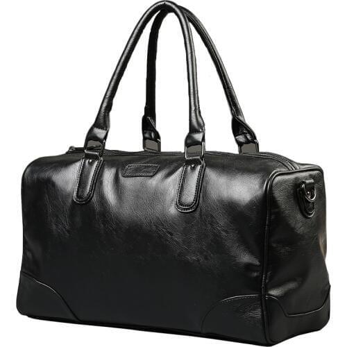 New Travel Pouch Bag Large Capacity Male Leather Business Luggage Bags Handbag Casual Multifunction Shoulder Bag PT1155