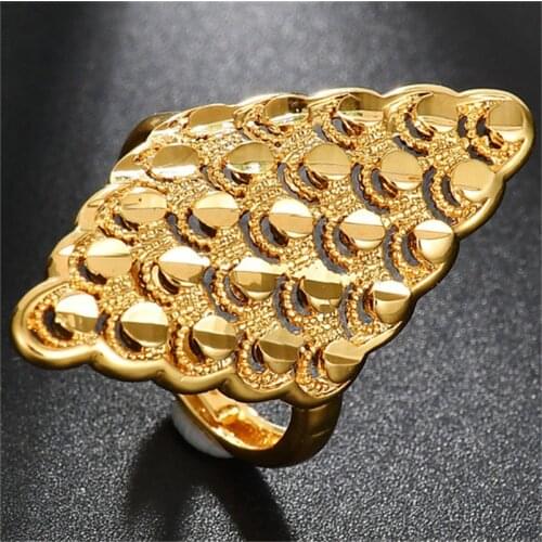 Vintage Punk Rock Mens' Ring Opensize Luxury Gold Color Resizeable Peacock Women Rings Jewely Never Fade Dropshipping