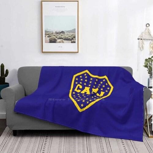 Top Quality Comfortable Bed Sofa Soft Blanket Mitad Más Uno Cabj Clube Atletico Boca Jrs Juniors Football Soccer Team Crest