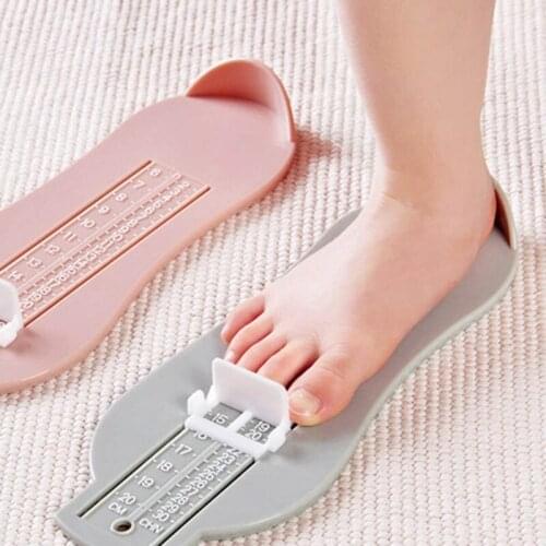 1pcs Random Color Children Baby Foot Shoe Size Measurement Tool Infant Device Ruler Kit Household Childrens Feet Shoes Measure
