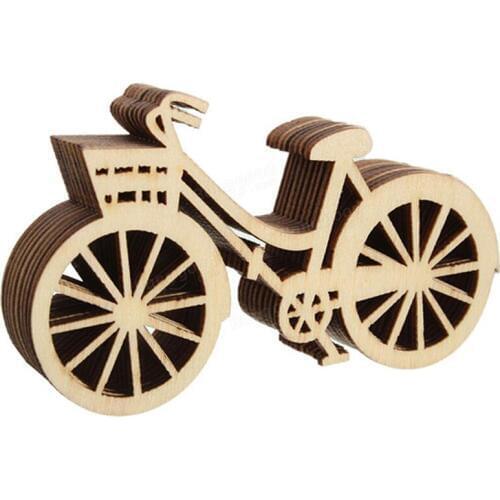 10pcs Wooden Bicycle Wood Craft for Rustic Themed Wedding Party Home Decor Christmas Wedding Favors and Gifts Wood Craft