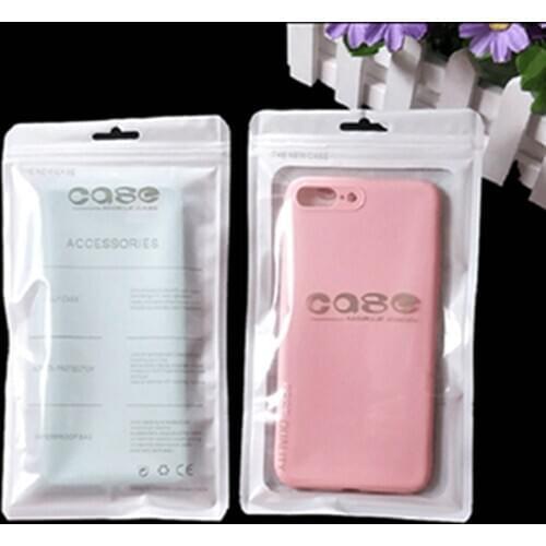 1000PCS Cell Phone Case Ziplock Bags PP Plastic Pouch Bags Accesorries Packaging Clear Ziplock Sealing Pouch Bags