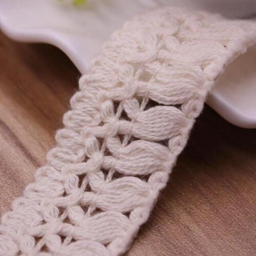 50yards/lot Cotton Tassel Lace Trimming For Curtain Home Texile Decoration Beige Cotton Lace Ribbon Garment Apparel Accessories