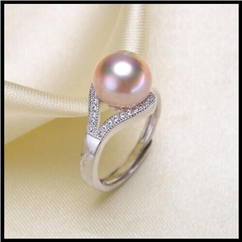 925 silver fine jewelry accessories wholesale diy handmade unique semi mount ring settings pearl jewelry making for women