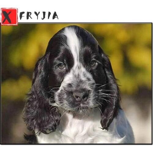 Cocker Spaniel Dog diamond painting full drill Diamond embroidery animal pet Diamond painting diy 5d diamond mosaic,home decor