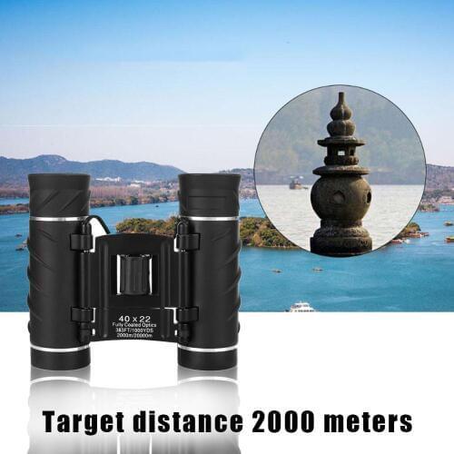 40x22 HD Binoculars 2000M Long Range Folding Mini Telescope For Outdoor Camping Hunting