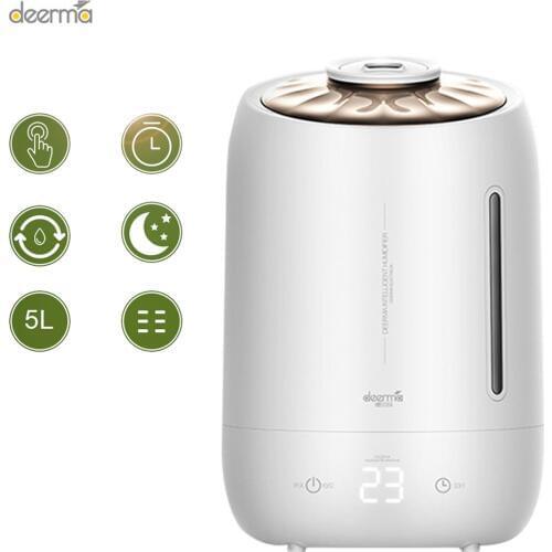 Deerma DEM-F500/F600 Household Ultrasonic Air Humidifier 5L Intelligent Constant Humidity Led Touch Screen Home Water Diffuser