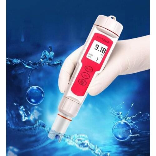Digital pH Thermometer & Water Quality Tester Drinking Water Pool Spa & Aquarium Professional Lab Quality Tester R7UB