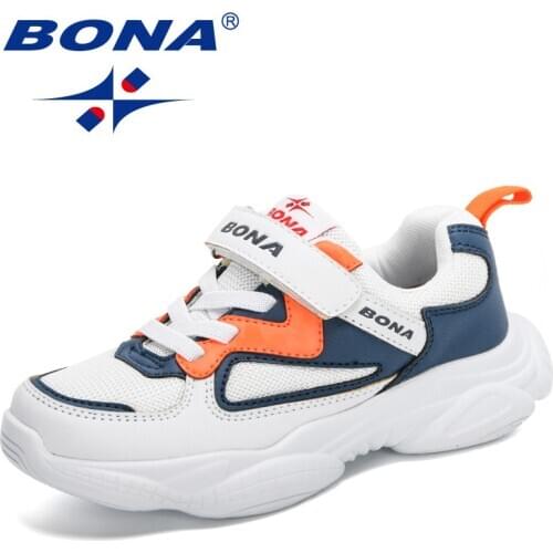 BONA 2020 New Designers Children Athletic Shoes Boys Sneakers Sport Shoes Child Leisure Trainers Casual Kids Walking Footwear