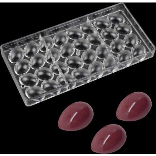Oval shaped polycarbonate candy chocolate moulds Homemade Chocolate molds DIY pastry chocolate decorating tools