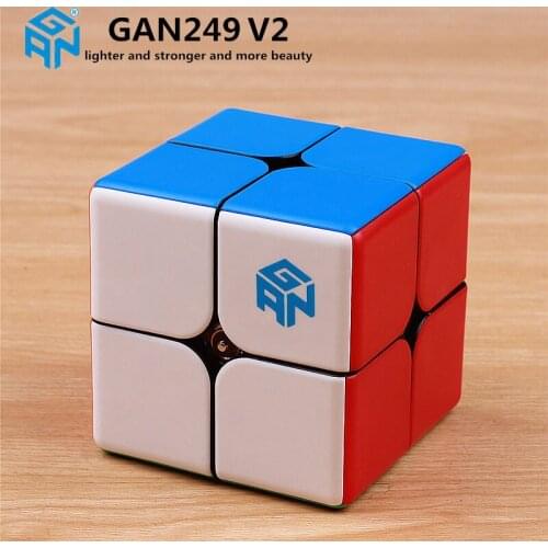Gan249 2x2 magic speed gan cube stickerless GAN 249 V2M puzzle pocket Cube colorful gans toys for Children