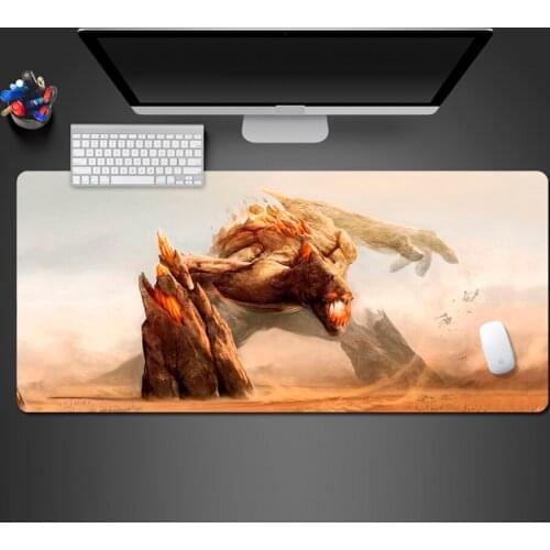 Giant Monster Game Mouse Pad Large Competitive Computer Game Pad High Quality Natural Rubber Office Computer Mouse Keyboard Pads