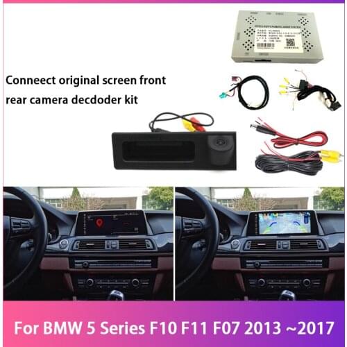 Car Rear View Camera Interface For BMW 5 Series F10 F11 F07 2013 ~2017 NBT CCD Full HD System Reversing Camera Decoder Module