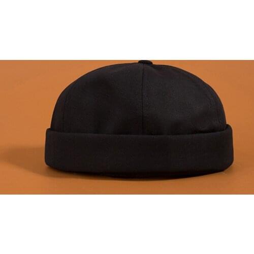 Mens Summer Cotton Brimless Skullies Cap Vintage Urban Unique Street Portable Docker Hats Multipurpose Miki Beanie Hat