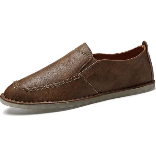 New Men Shoes Casual Luxury Brand Summer Mens Loafers Genuine Leather Moccasins Hollow Out Breathable Slip on Driving Shoes