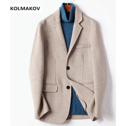 2021 new arrival winter Mens High quality jacket wool trench coat men fashion Woolen Coat, autumn mens wool overcoat size M-3XL
