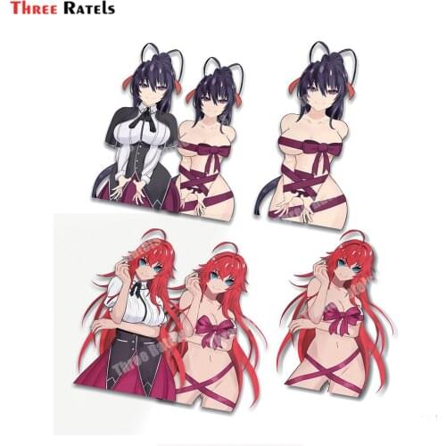 Three Ratels B819 Akeno And Rias Ribbon Ver Stickers For Car Styling Decor Auto Accessories Decals