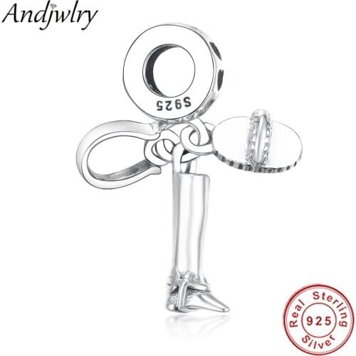 Fit Original Pandora Charm Bracelets 925 Sliver Horse Stirrup Charms Dangle DIY Jewelry Making 925 Sterling Silver Beads