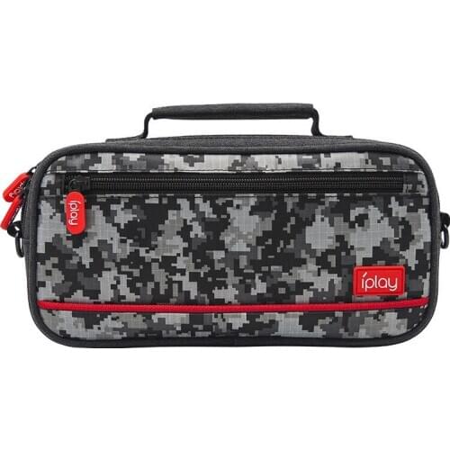 Portable Camouflage Nintend Switch Storage Bag Protective Carrying Case Iagonal Zipper Bag with Interlayer for NS Switch/ Lite