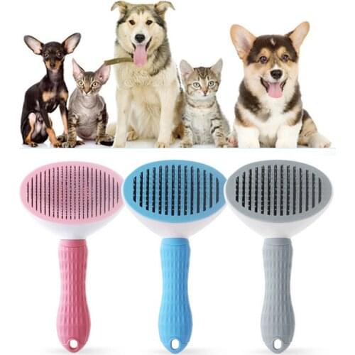 Cat Dog Hair Removal Comb Pet Hair Treatment Brush Kittens And Puppies Teddy Open Knot Needle Combs Pets Cleaning Grooming Tools