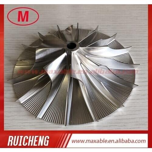 Supercharger 8+8 blades 77.22/146.05mm turbo/milling/aluminum 2618/billet compressor wheel